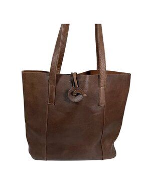 Montana Hudson Savannah Handcrafted Leather Brown Tote Bag